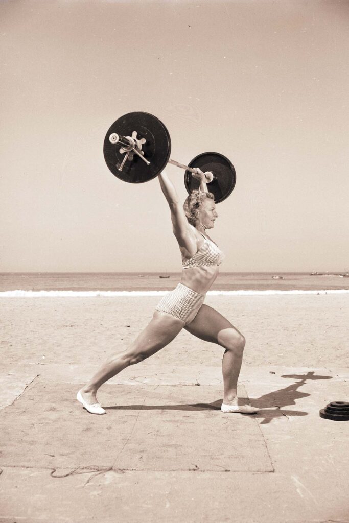 Muscle Beach Gymnast Abbye Stockton, 1944